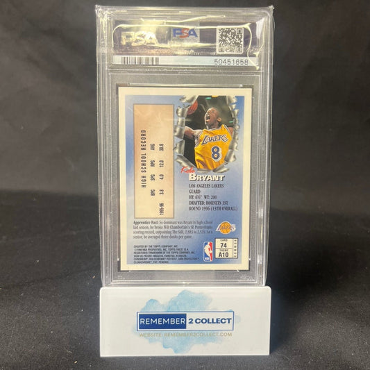 1996 Finest Kobe Bryant #74 PSA 9