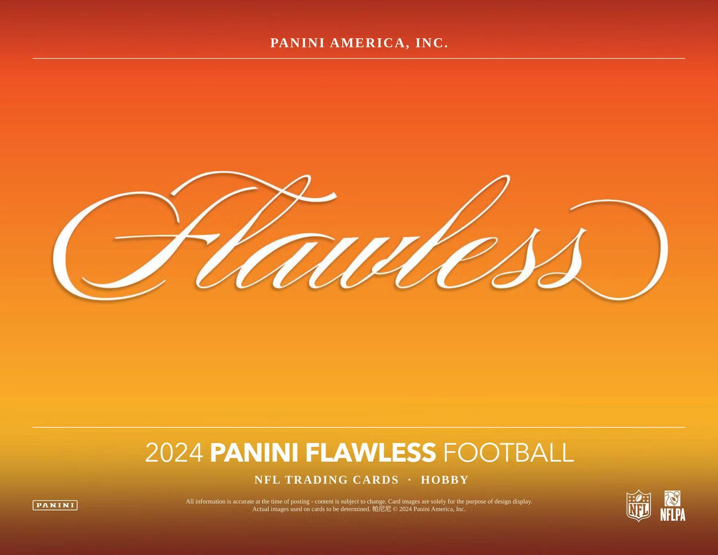 2024 Panini Flawless Football Hobby 2-Box Case (Presale)
