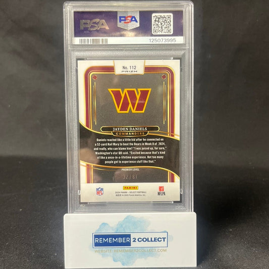 2024 Select Dragon Scale Prizm Jayden Daniels #112 /81 PSA 9