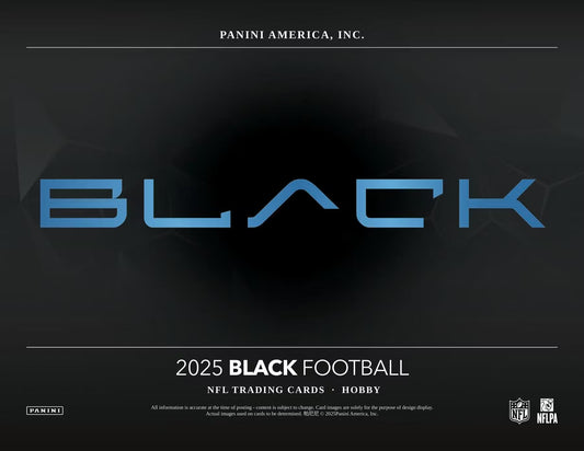 2025 Panini Black Football Hobby 12-Box Case (Presale)
