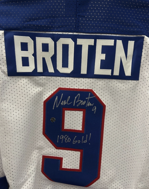 Neal Broten Autographed Auto Signed Officially Licensed XL Jersey COA USA Hockey