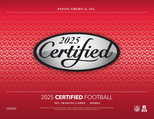 2025 Panini Certified Football Hobby 16-Box Case (Presale)