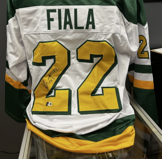 Kevin Fiala Autographed Auto Signed Custom XL Jersey Beckett COA Minnesota Wild