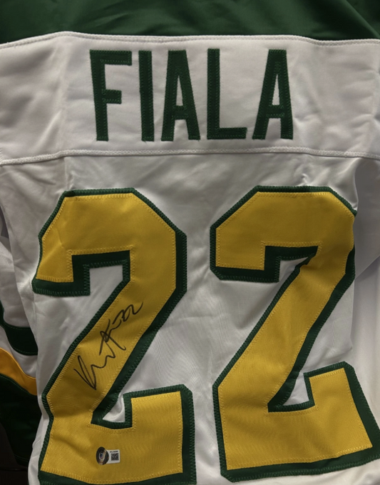 Kevin Fiala Autographed Auto Signed Custom XL Jersey Beckett COA Minnesota Wild