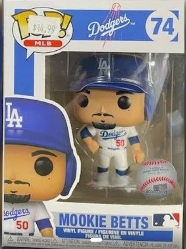 Mookie Betts Dodgers MLB Funk POP #74 Vinyl Figure – Remember 2